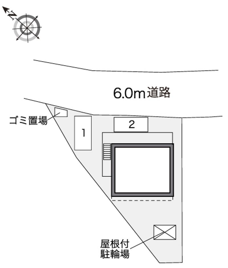 レオパレス西大寺ＬＲ 配置図