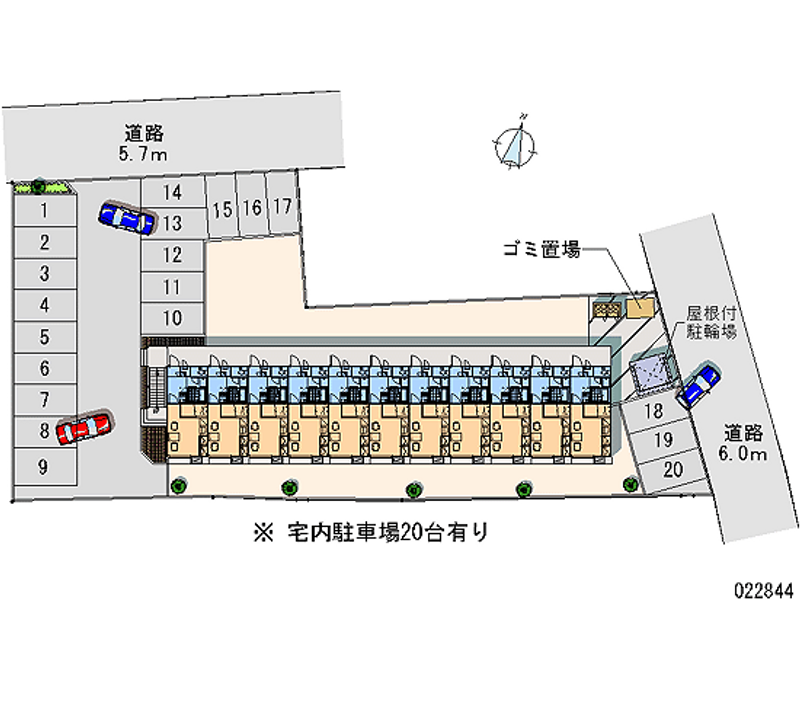 22844 Monthly parking lot