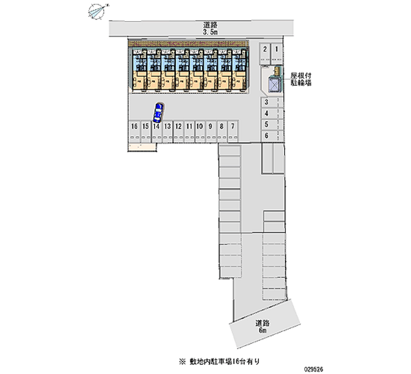 レオパレススカイハイツ北上Ⅱ 月極駐車場