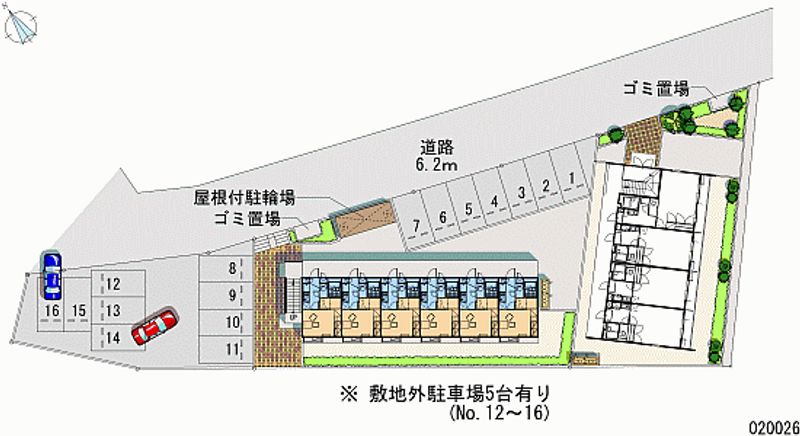 レオパレスアメジスト 区画図