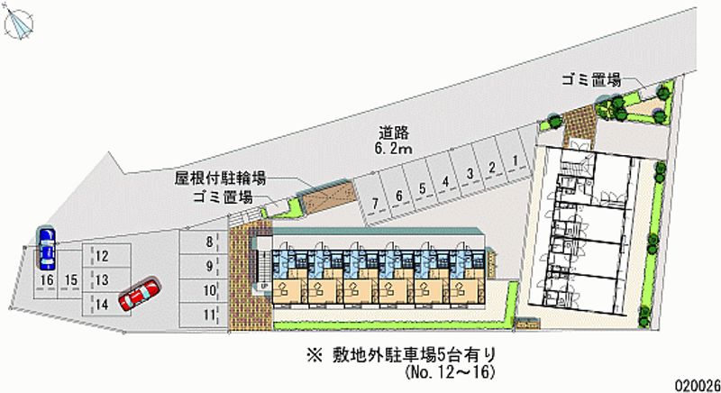 レオパレスアメジスト 月極駐車場