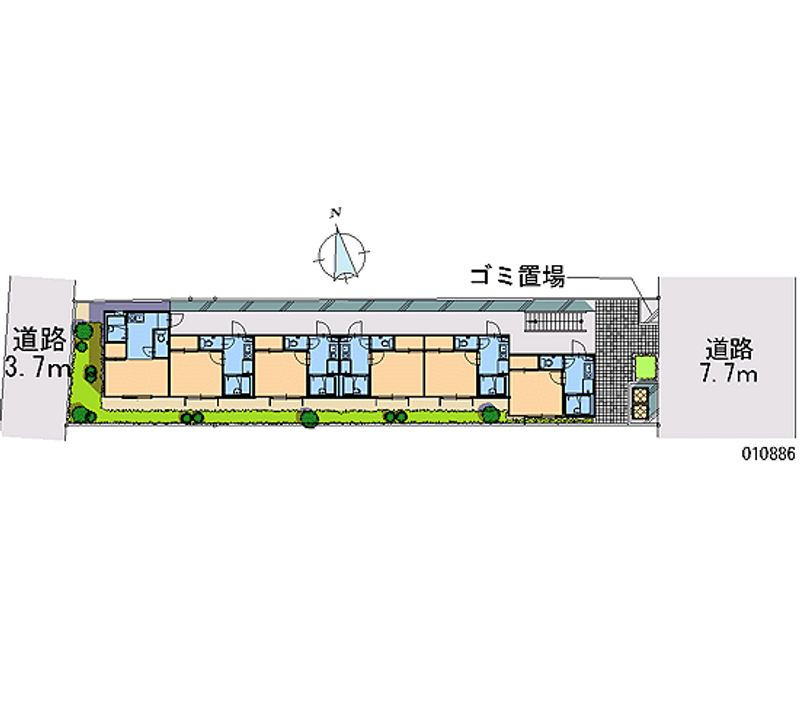 レオパレス藤ノ森 区画図