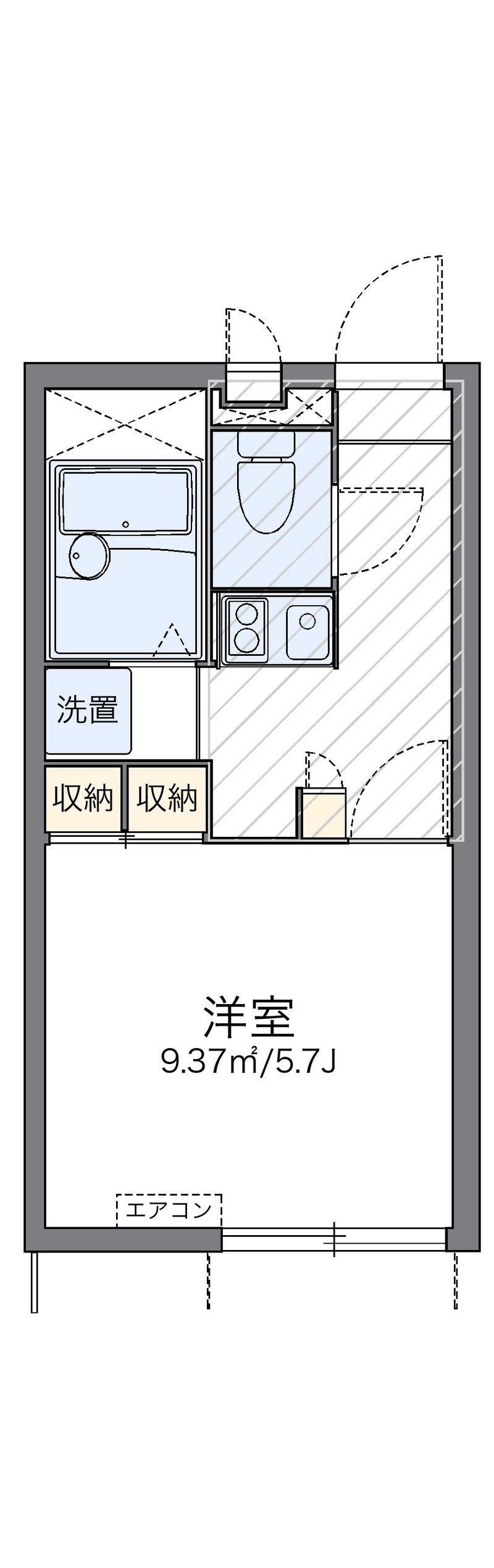 レオパレスシルトクルーテ 間取図