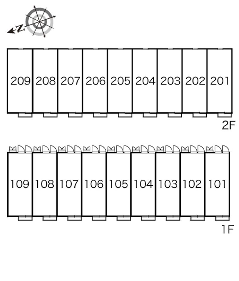 レオパレスセンチュリーⅡ 間取配置図
