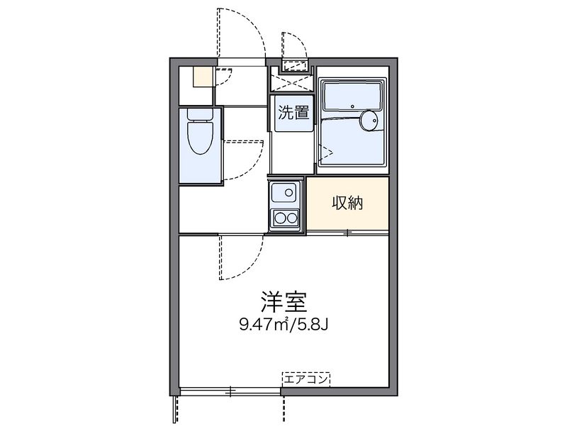 レオパレスサニーヒルズⅡ 間取図