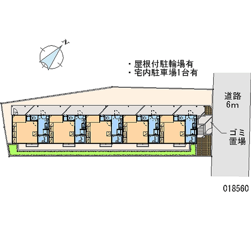 レオパレス稲荷町 区画図