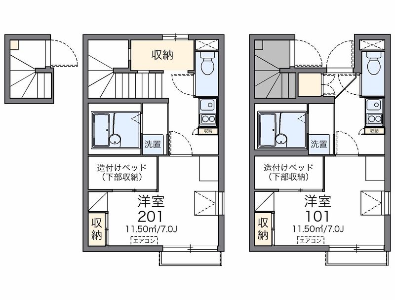 レオパレス幸玉 間取図