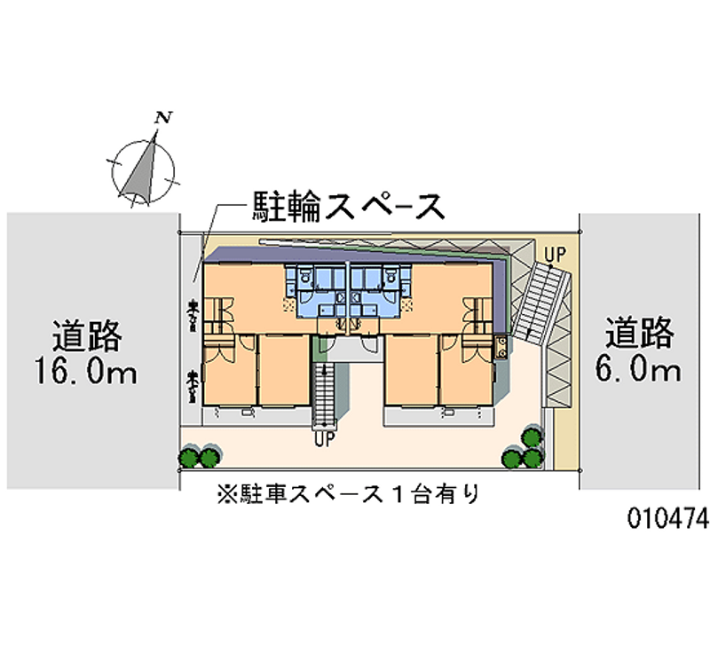 レオパレスクレヨンハウス 区画図