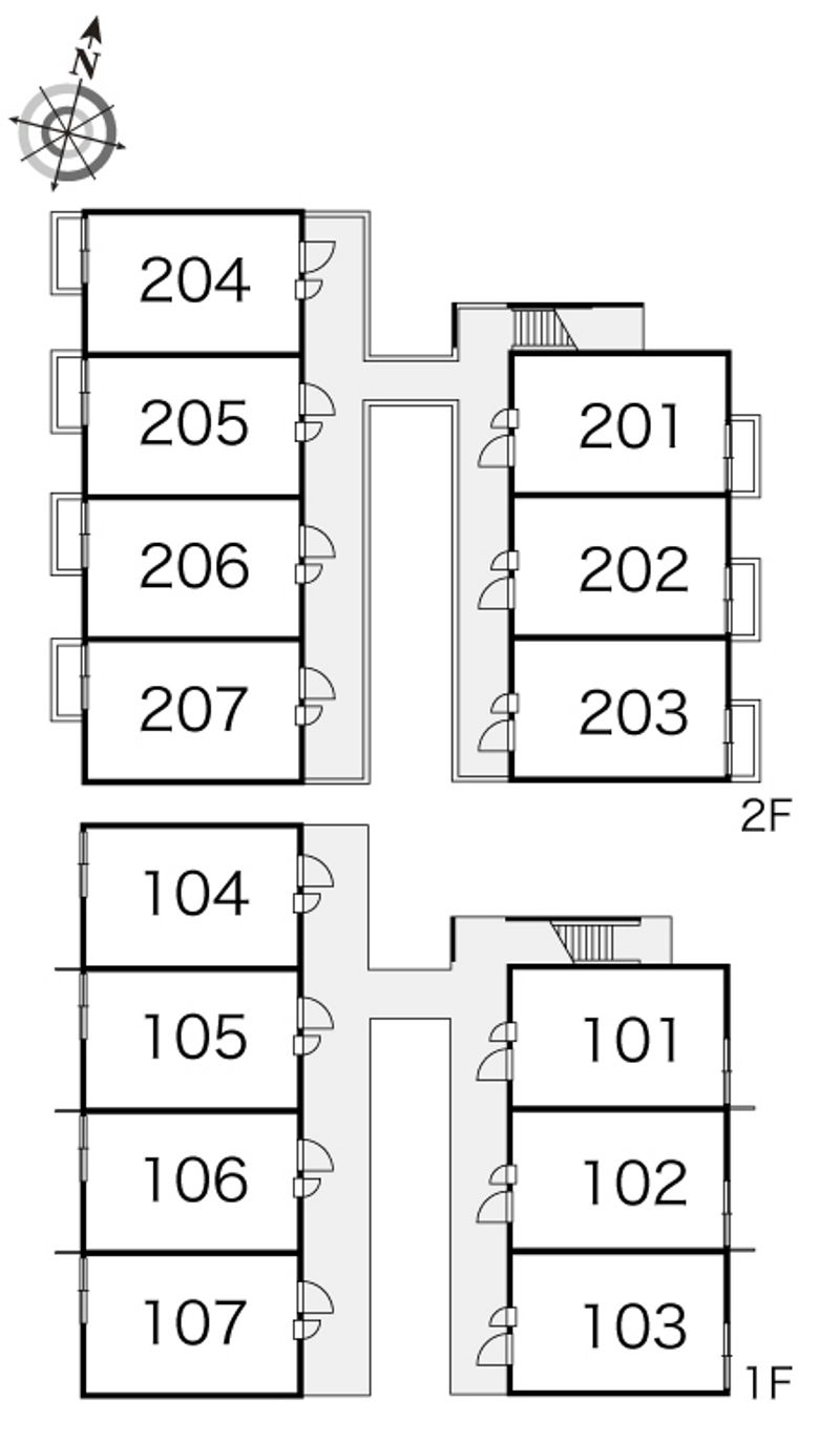 レオパレスドリー 間取配置図