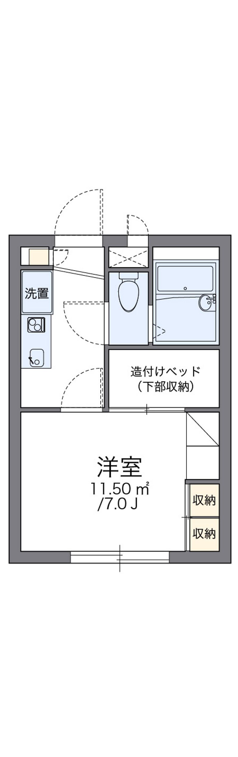 レオパレス千寿 間取図