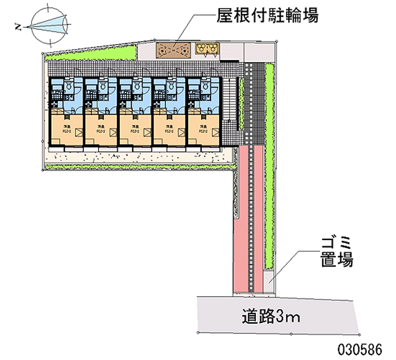 レオパレスボヌール 区画図