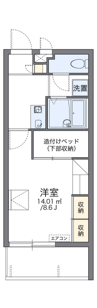 レオパレスフレールⅠ 間取り図