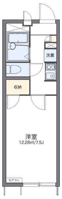 レオパレスシュークル 間取り図