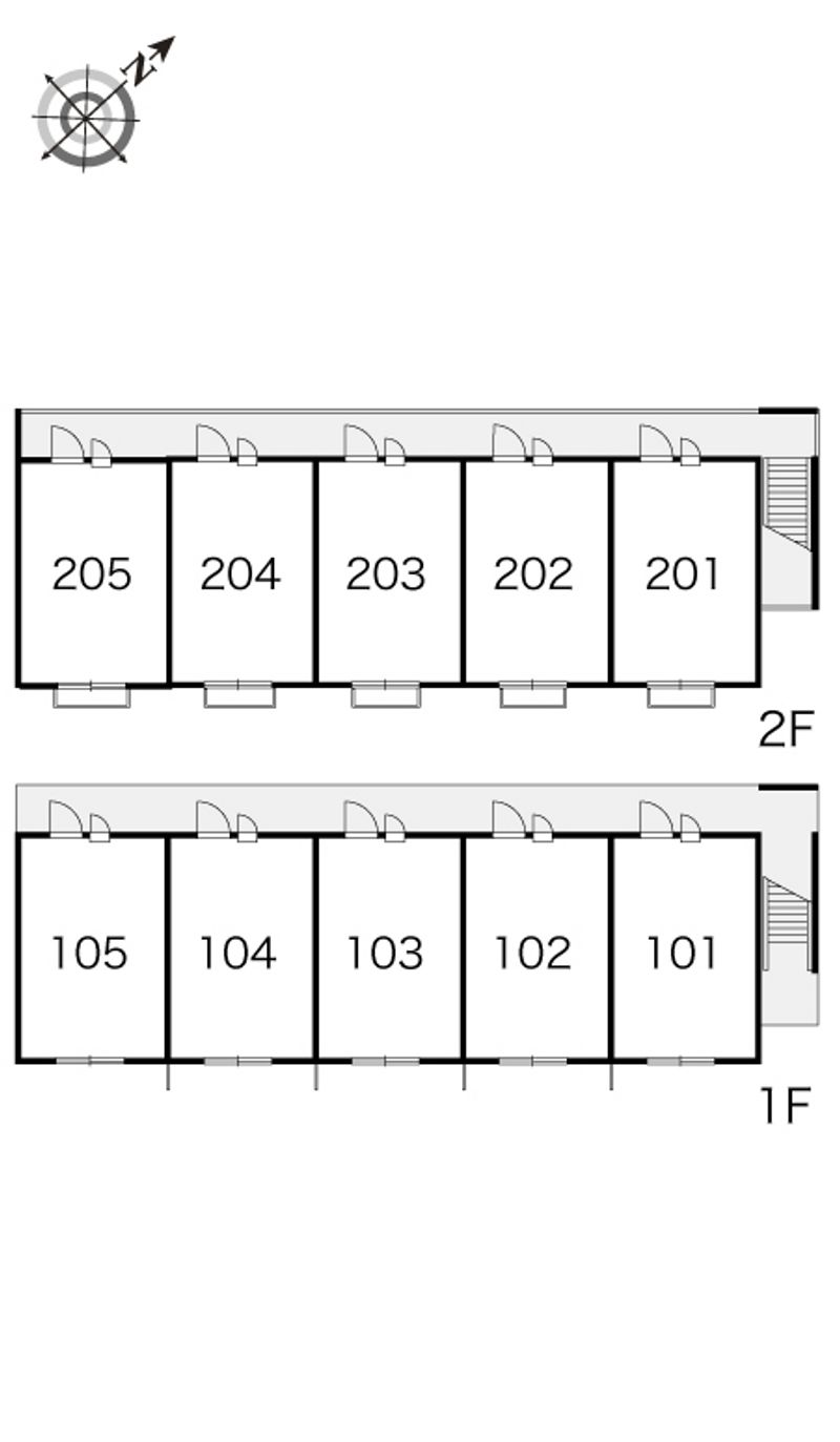 レオパレスバード 間取配置図