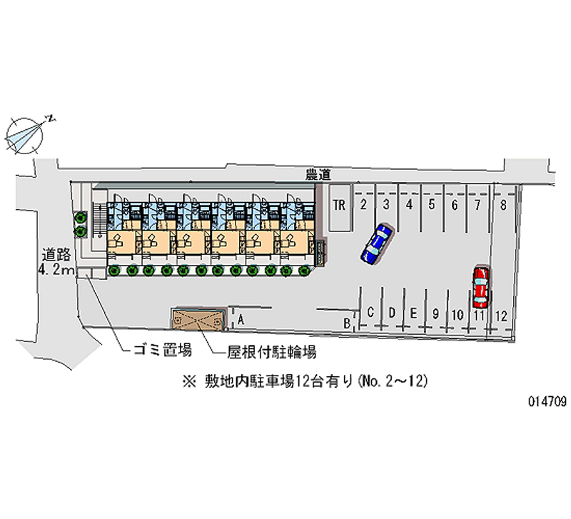 レオパレスフォーレ 月極駐車場