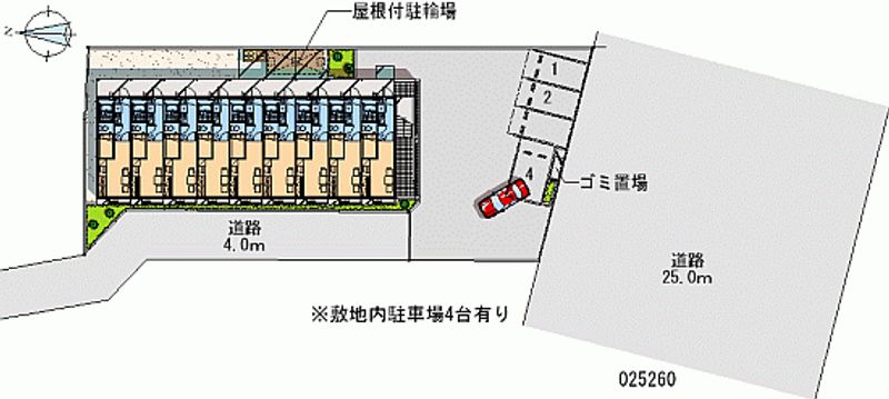 25260 Monthly parking lot