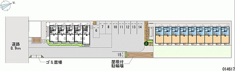 レオパレス渚 区画図