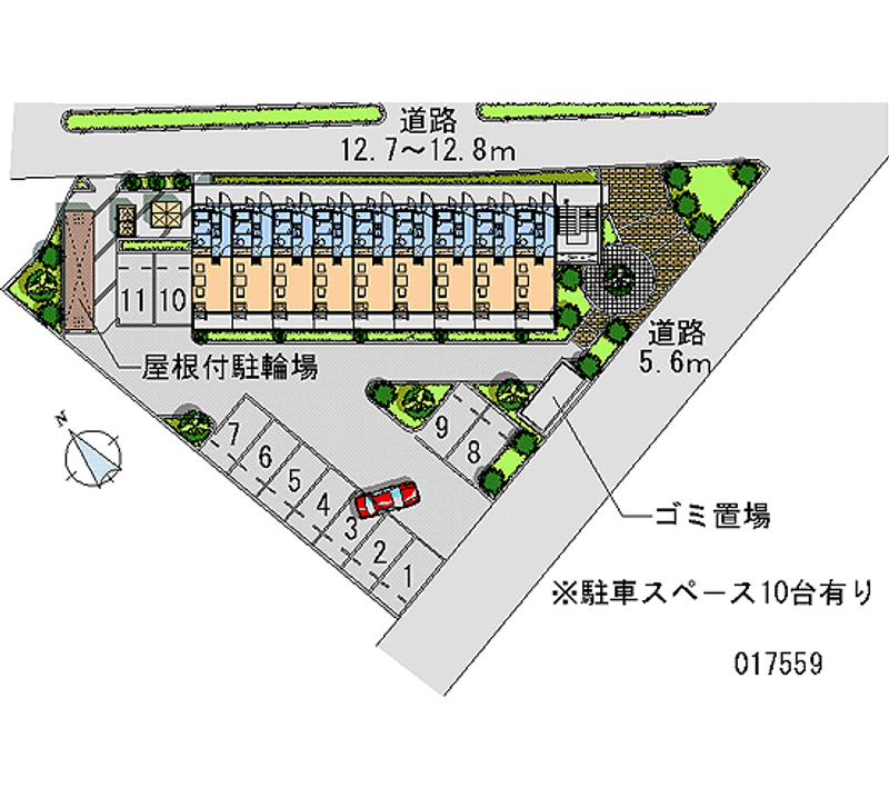 レオパレス彩 月極駐車場