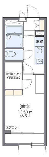 レオパレスウイスタリア 間取り図