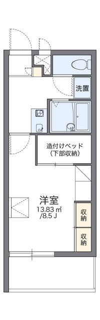 レオパレス楚辺 間取り図