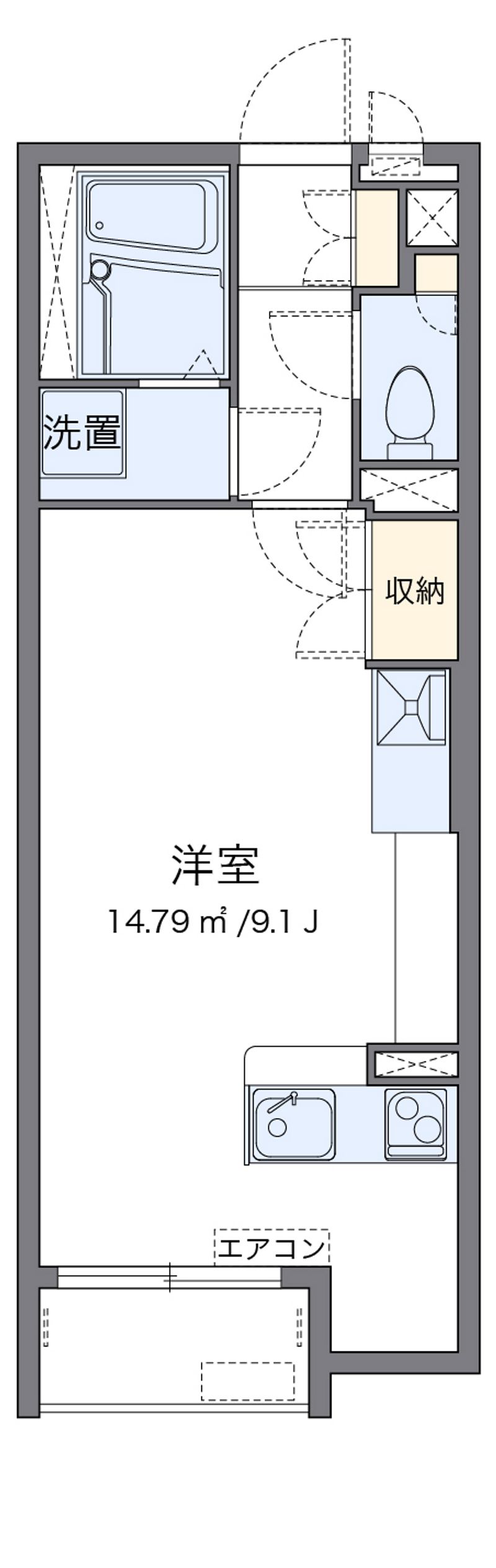 ミランダヴィラ曽根Ｄ 間取図