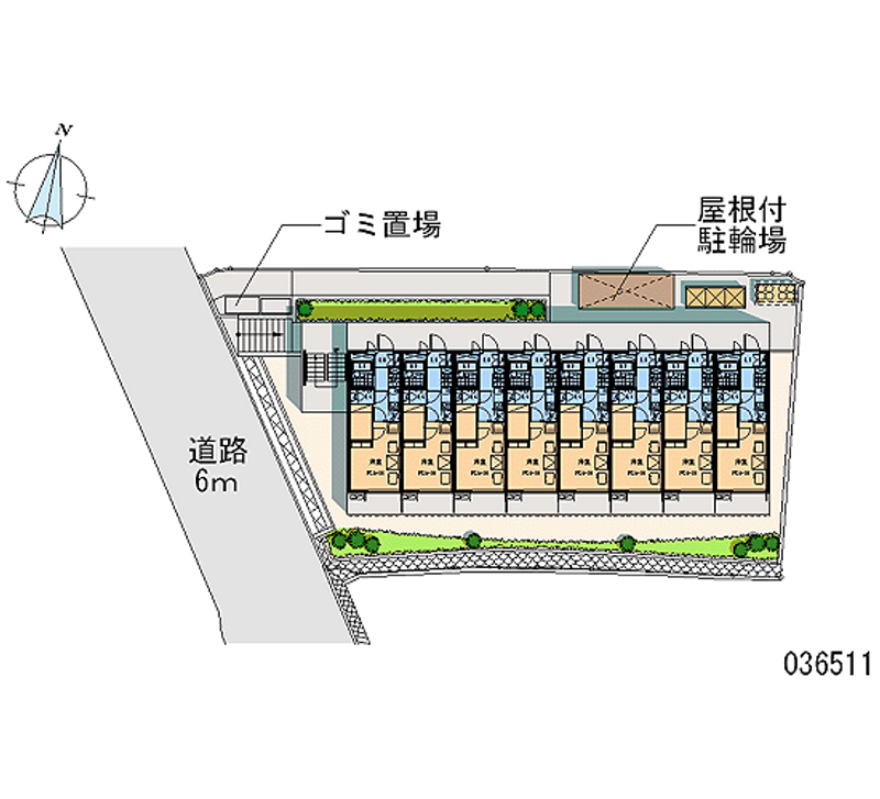 レオパレス柳谷 区画図