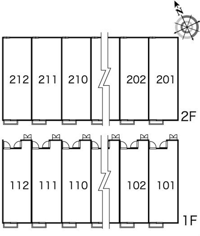 レオパレスアグレア 間取配置図