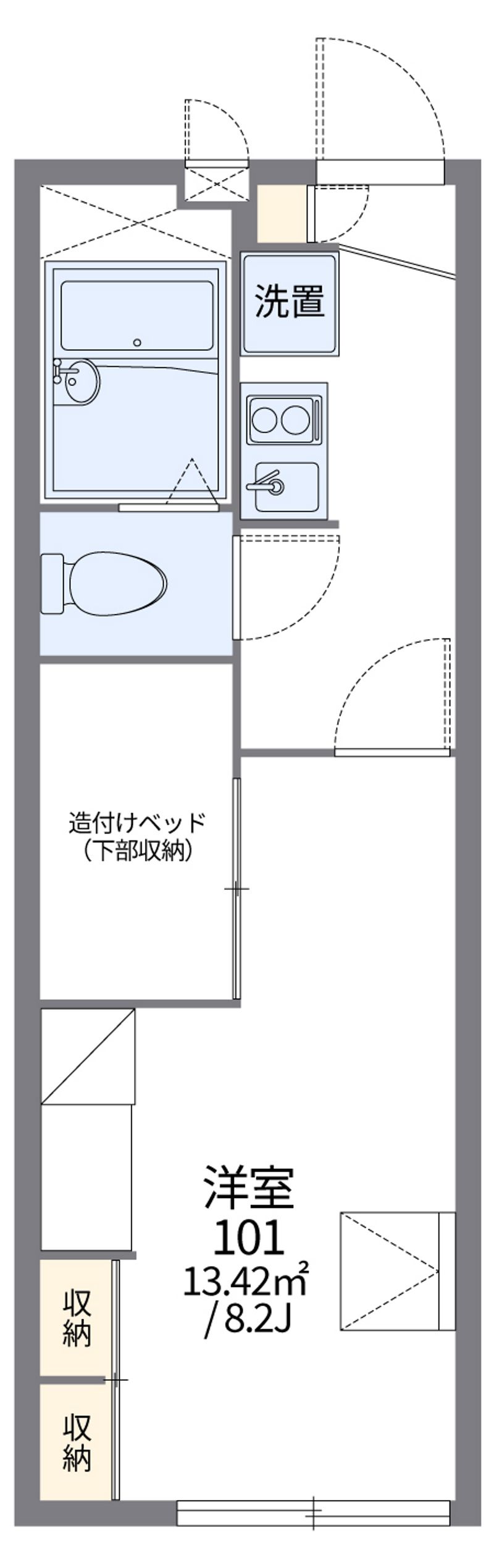 レオパレス州見台 間取図