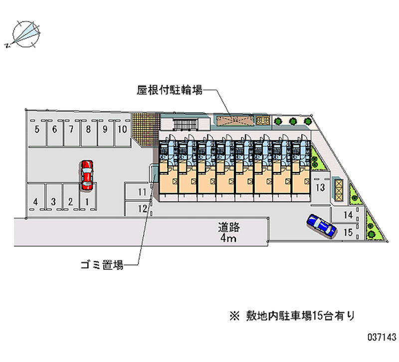 レオパレス月見ヶ丘 月極駐車場