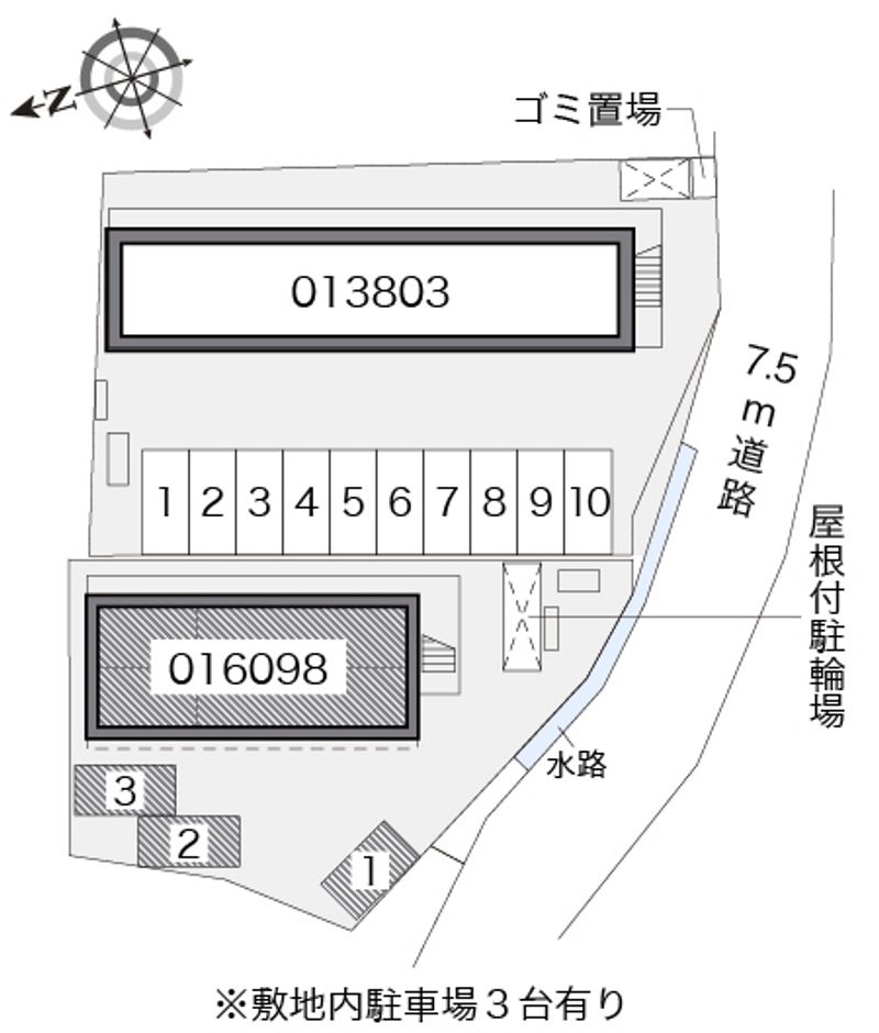 レオパレスアルシオネⅡ 配置図
