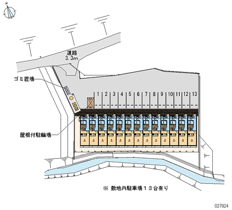 レオパレス長岡 月極駐車場