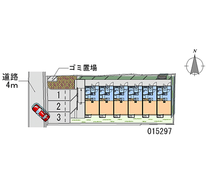 レオパレスＲＩＳＥ 月極駐車場