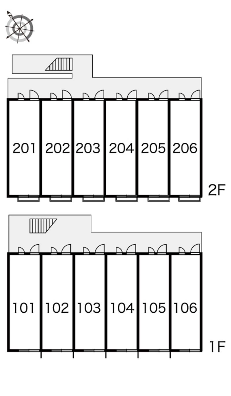 レオパレスナナクニ 間取配置図