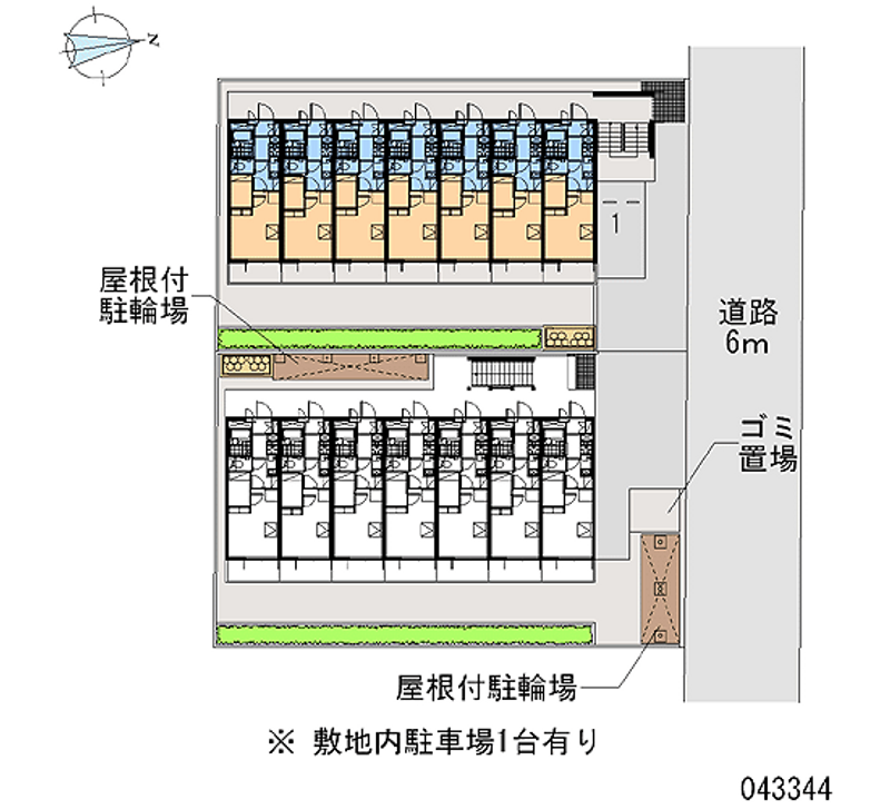 レオパレスおおさか御崎Ⅰ 区画図