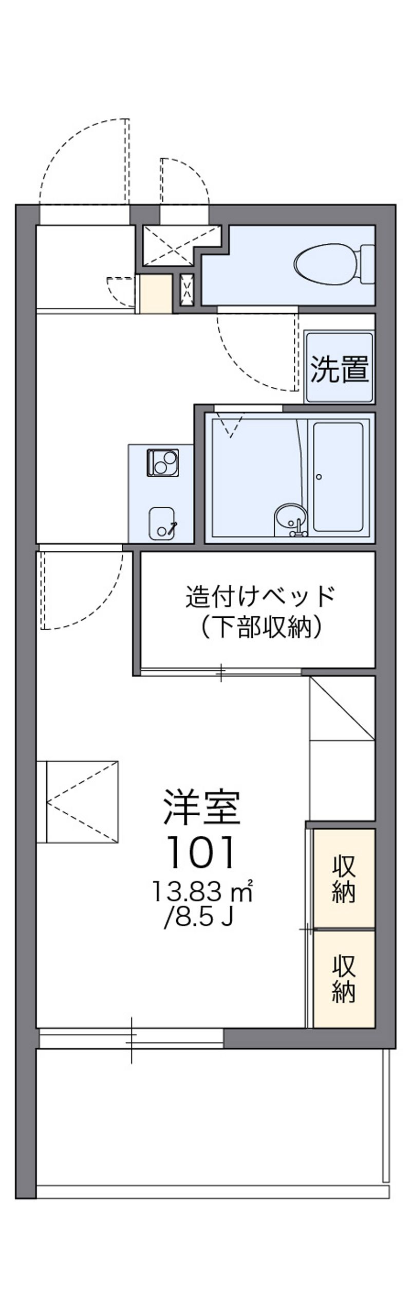 レオパレス金城 間取図