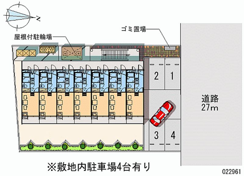 レオパレス新町 区画図