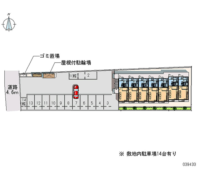 レオパレス箱田町Ｋ＆Ｋ 月極駐車場