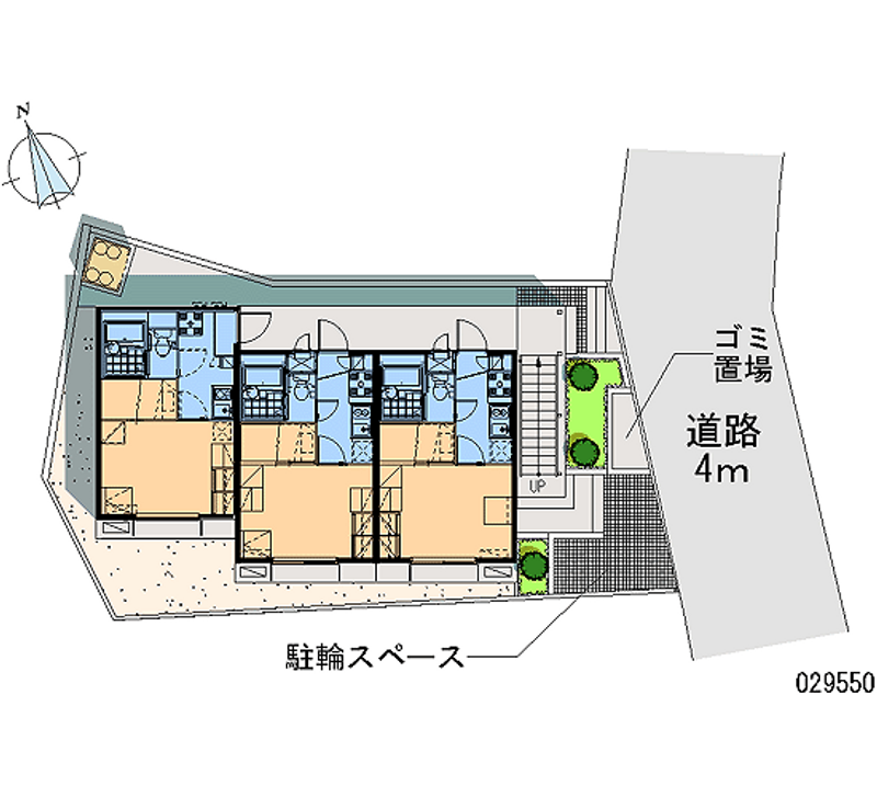 レオパレスエレガンテ 区画図