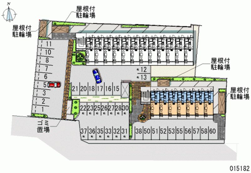 レオパレスＣＯＭＦＯＲＴひらのⅡ 月極駐車場