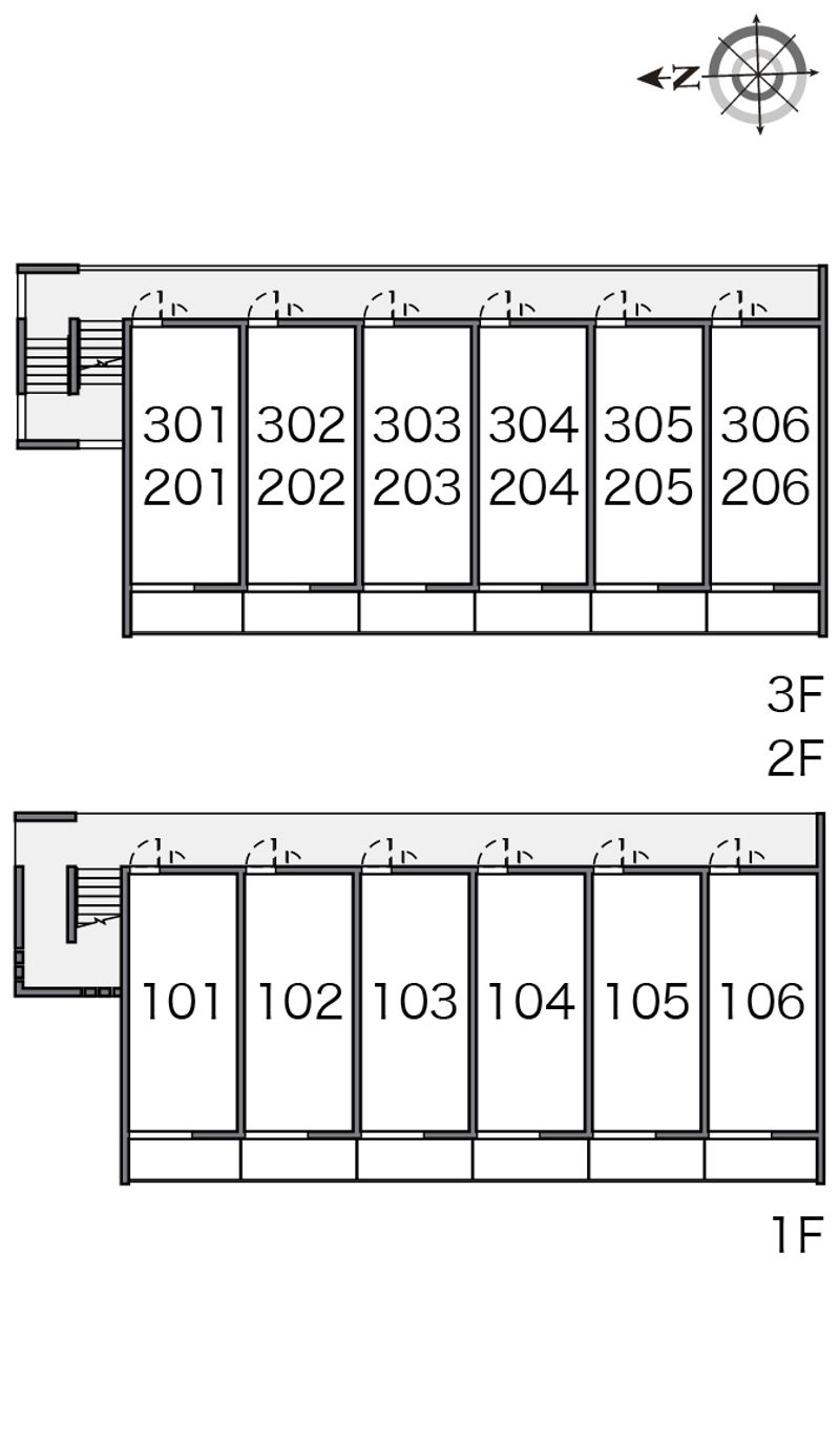 クレイノ縁 間取り配置図