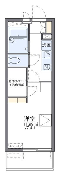 レオパレスせんだん 間取り図