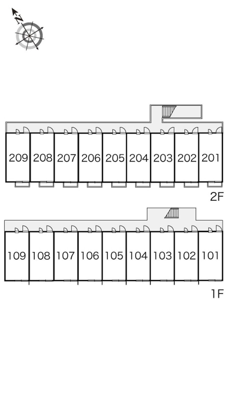 レオパレスバルヴェールⅠ 間取配置図