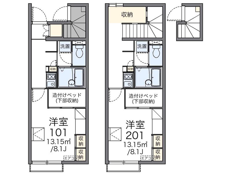 レオパレス栄華西Ⅰ 間取図