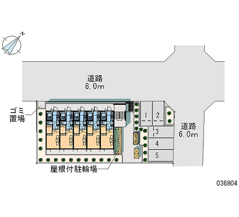 レオパレスグランノーブル 月極駐車場