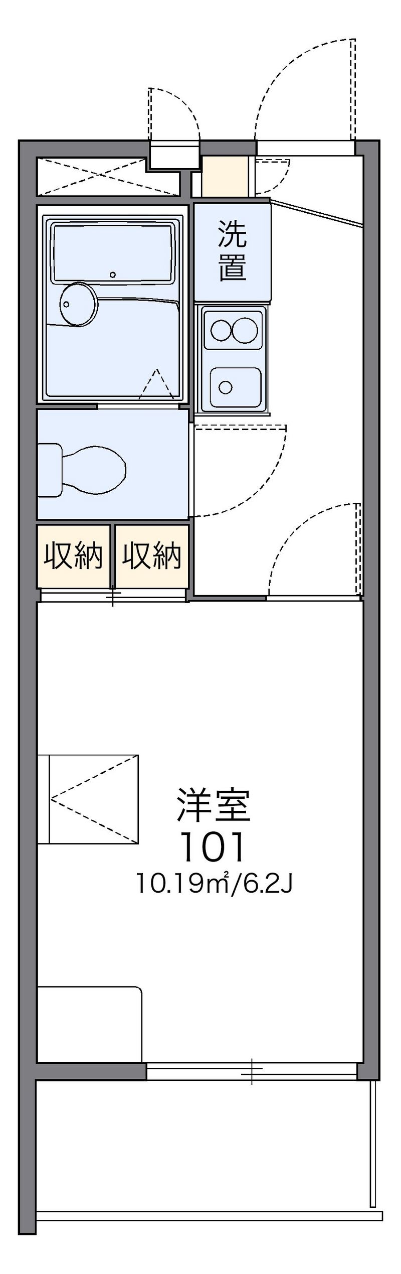 レオパレスラヴェンナ 間取図