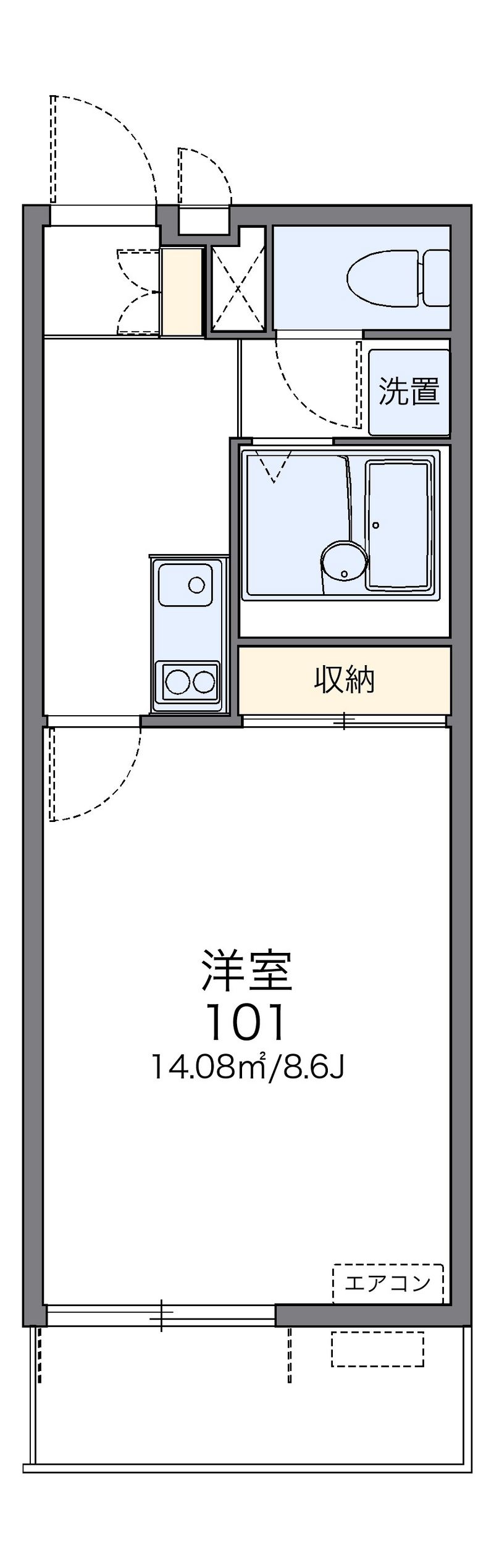 レオネクストアゼリアアーク 間取図