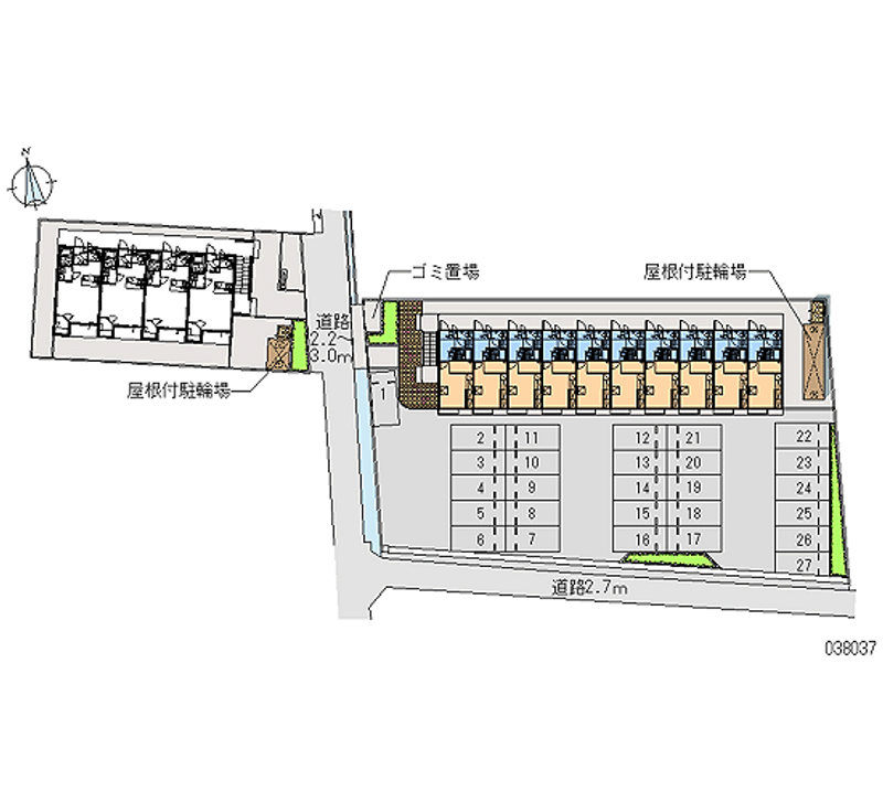 レオパレスゆうき 月極駐車場