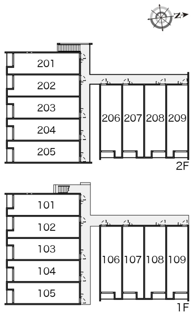 クレイノレガーレ長船 間取配置図