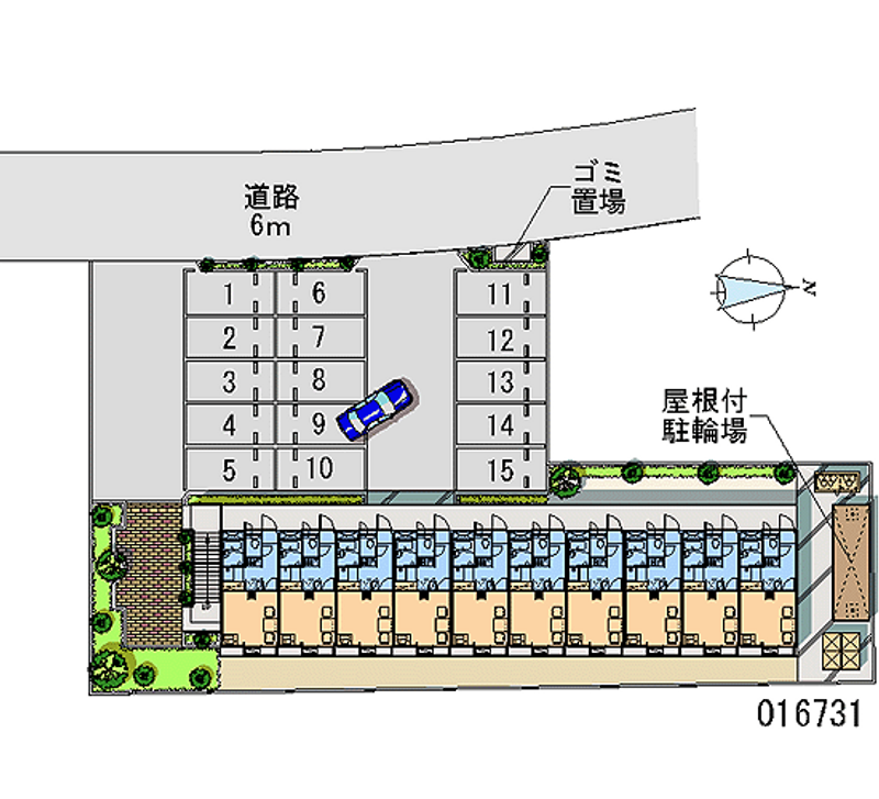 16731 bãi đậu xe hàng tháng