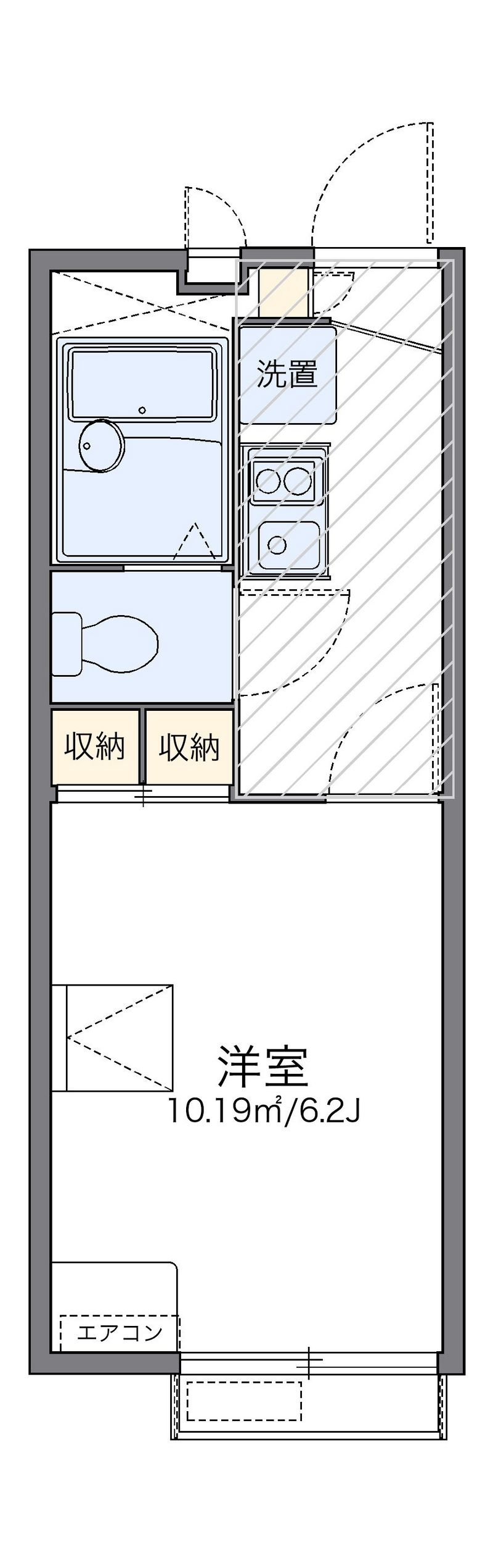 レオパレス寺台ロフト 間取図